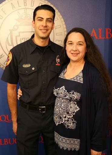 David Zamora with wife.